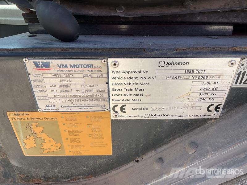 Johnston CNX400 Sweeper Truck Camion balayeur