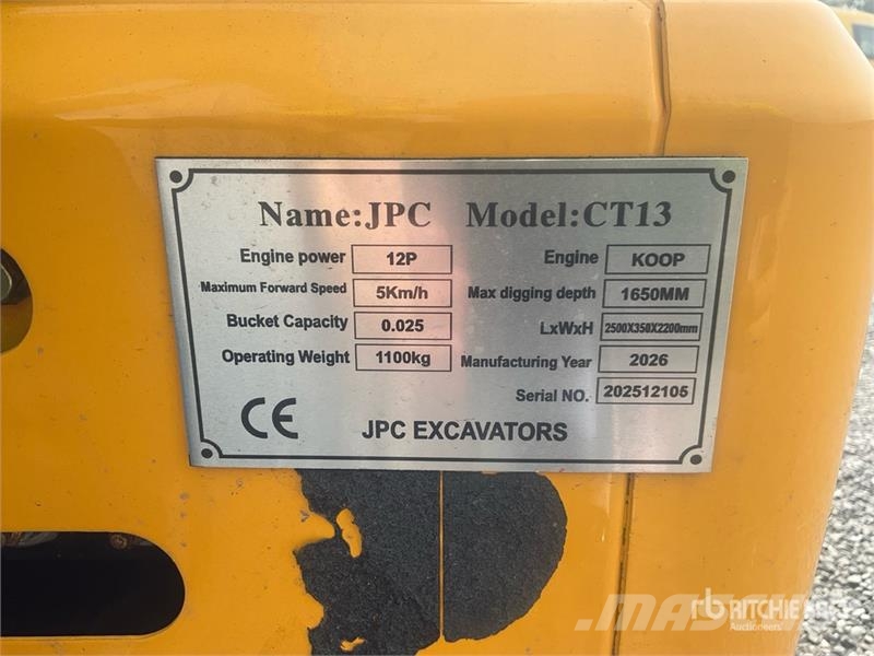 JPC CT13 Mini Excavator Mini bageri < 7t