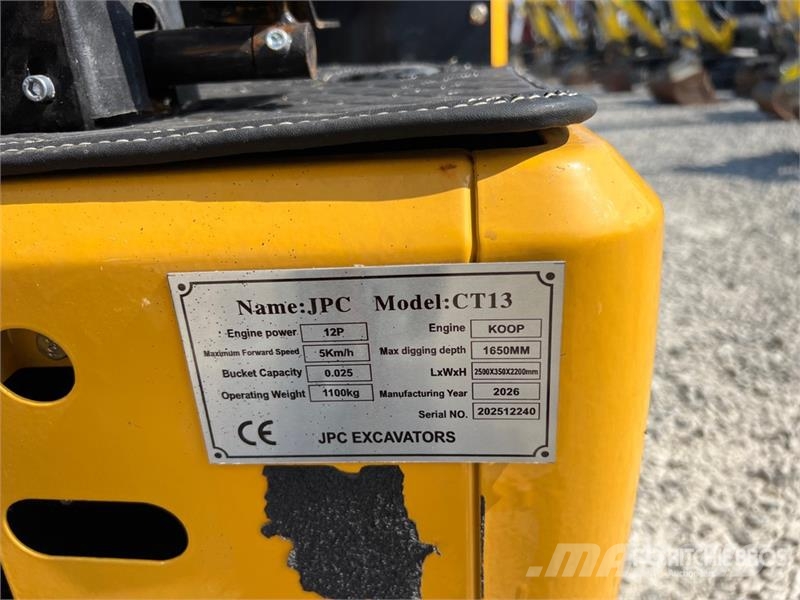 JPC CT13 Mini Excavator (Unused) Minigraafmachines < 7t