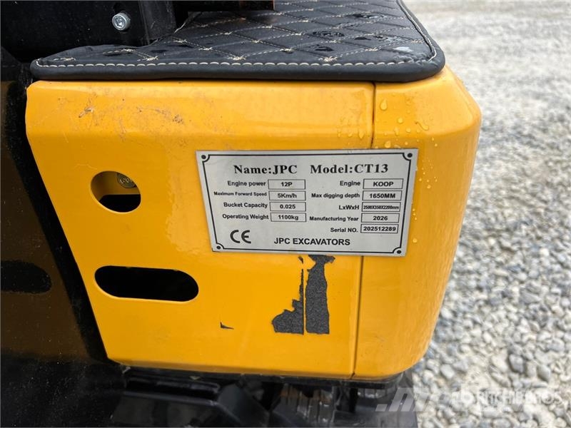 JPC CT13 Mini Excavator (Unused) Mini bagri <7t