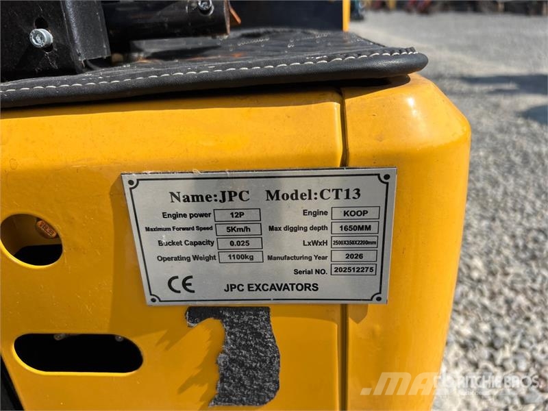 JPC CT13 Mini Excavator (Unused) Minigraafmachines < 7t