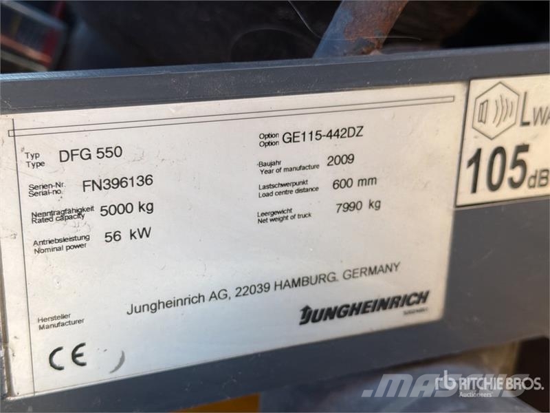 Jungheinrich DFG550 5000 kg Forklift 其他叉车