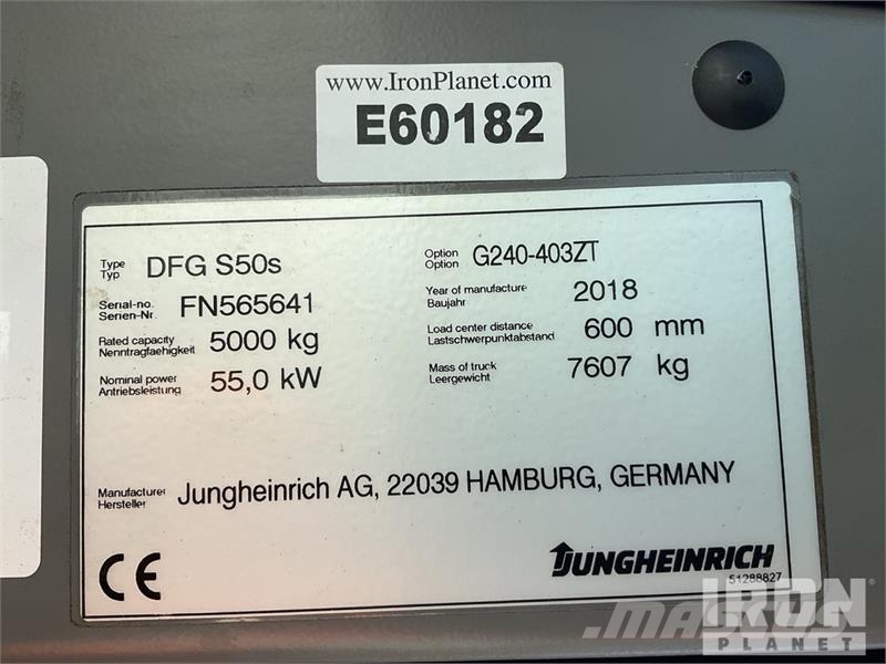 Jungheinrich DFS50S 5000 kg Forklift شاحنات ذات رافعات شوكية - أخرى