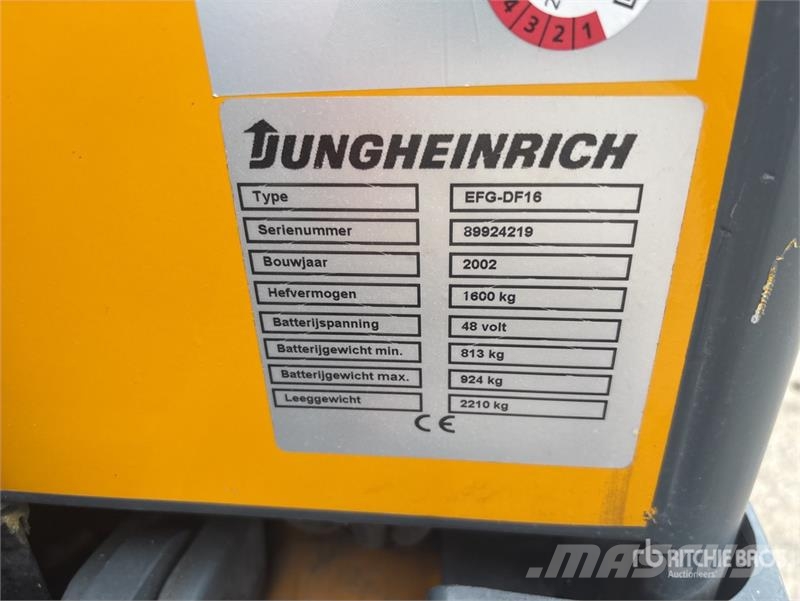Jungheinrich EFG-DF16 1600 kg Electric Forklift Wózki elektryczne