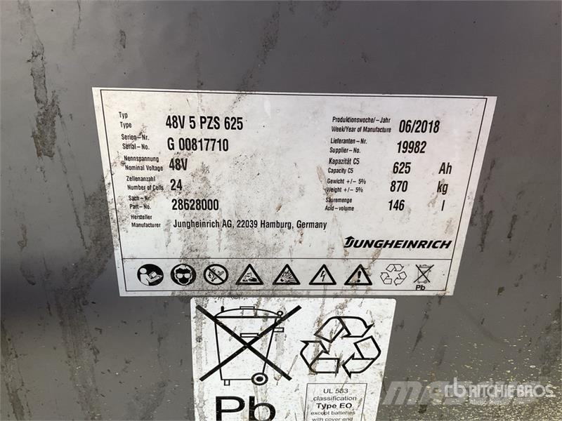 Jungheinrich EFG216K 1600 kg 3 Wheel Electric Forklift Carretillas de horquilla eléctrica