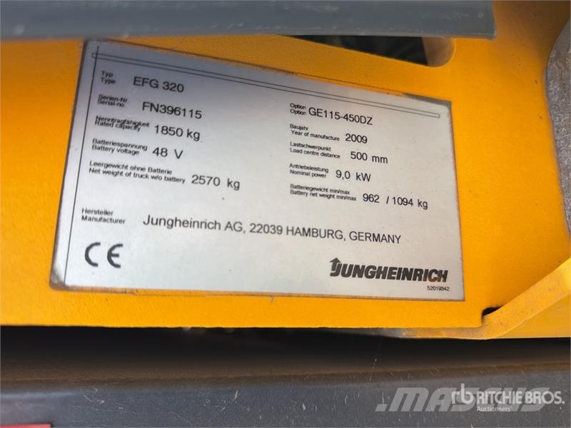 Jungheinrich EFG320 1850 kg Electric Forklift Carrelli elevatori elettrici