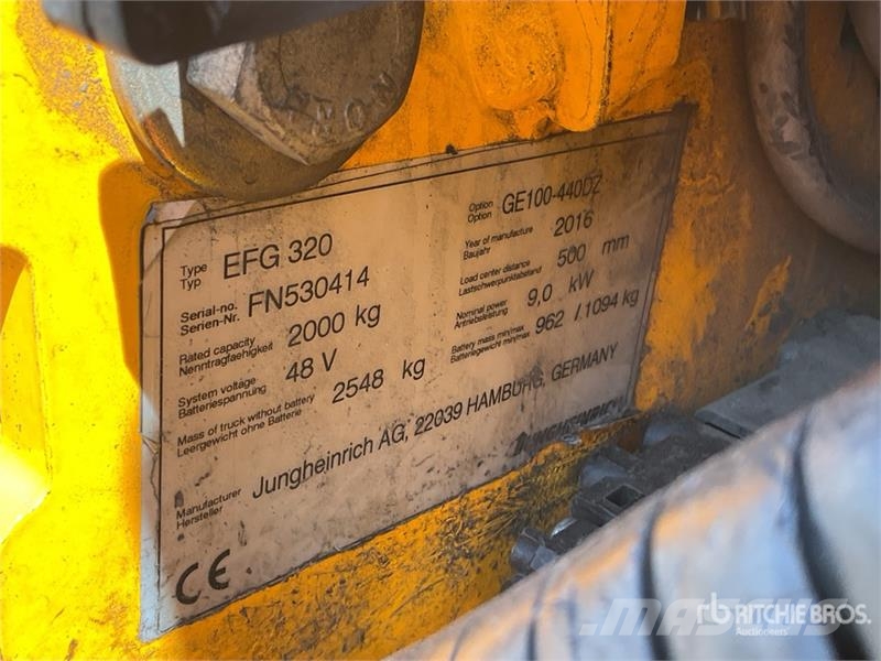 Jungheinrich EFG320 2000 kg Electric Forklift Carretillas de horquilla eléctrica