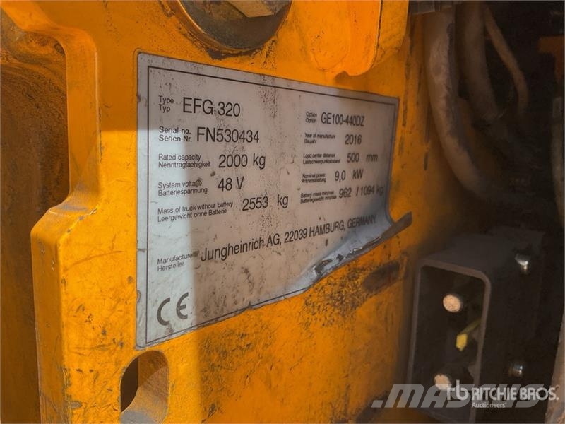 Jungheinrich EFG320 2000 kg Electric Forklift Carretillas de horquilla eléctrica