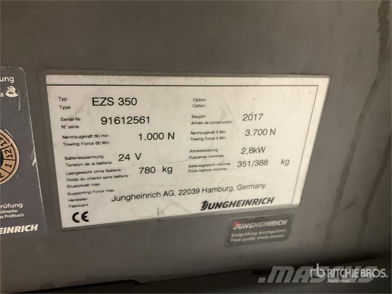 Jungheinrich EZS350 Tow Tractor Ηλεκτρικά περονοφόρα ανυψωτικά κλαρκ
