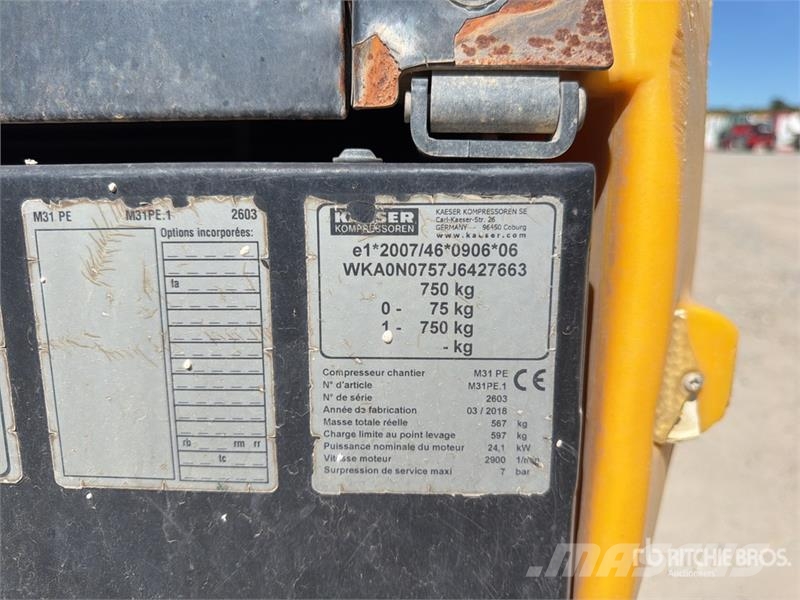 Kaeser M31PE 3 m3/min Compresseur A Air Air Compressor Kompresori
