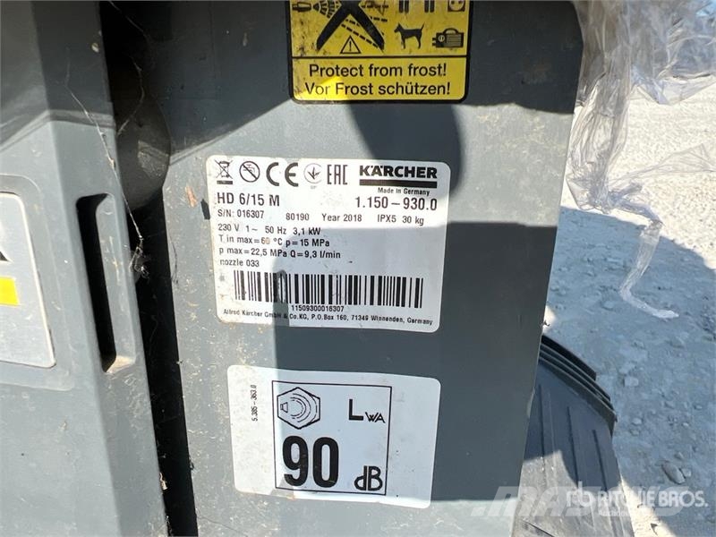 Kärcher HD6/15 Pressure Washer معدات الغسل بالضغط الخفيف