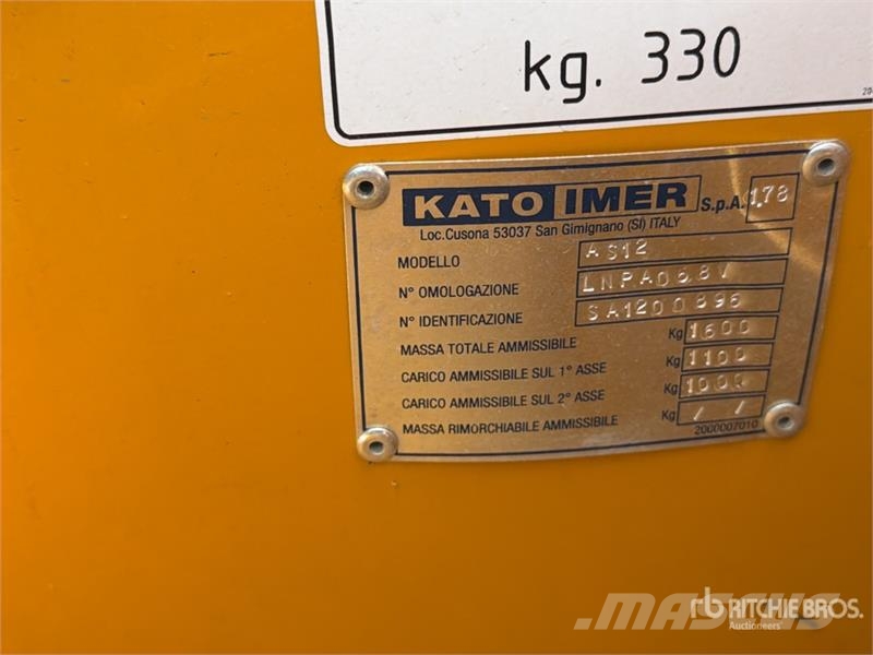 Kato-imer AS 12 Skid Steer Loader Kompaktlastare