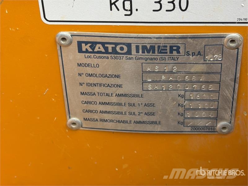Kato Imer AS 12 Skid Steer Loader Skid steer mini nakladalci
