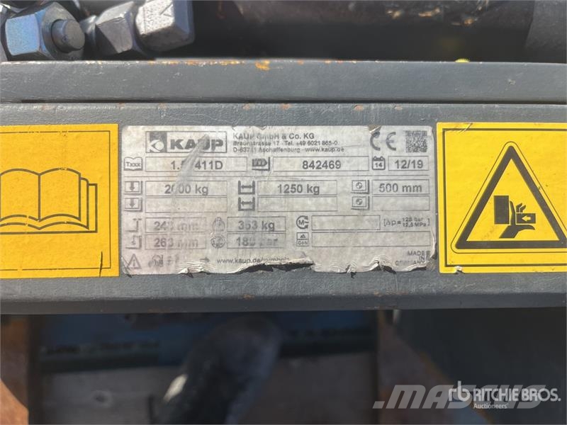 Kaup 1.7T411D 1200 mm Forklift Attachment Data Plate ملحقات ومكونات أخرى
