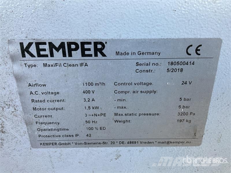 Kemper Maxifil Clean Electric Welding Extractor ماكينات زراعية - غير ذلك