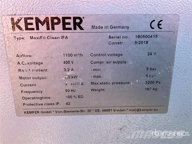 Kemper Maxifil Clean Electric Welding Extractor ماكينات زراعية - غير ذلك