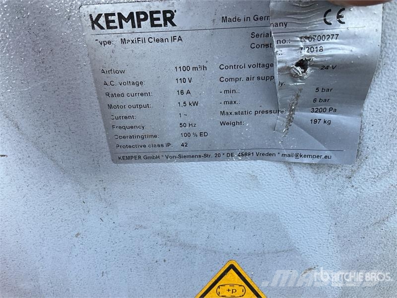Kemper Maxifil Clean Electric Welding Extractor ماكينات زراعية - غير ذلك