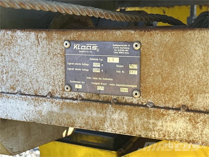 Klaas Universal K III HV 25 /5 Towable Lift Vlečne dvižne ploščadi