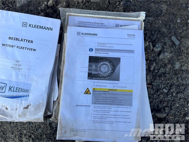 Kleemann MR130EVO2 Impact Crusher Náhradné diely na vŕtacie stroje a stroje na recykláciu a spracovanie odpadu