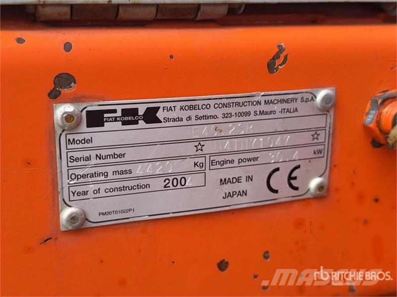 Kobelco E40.2SR Mini Excavator Mini kotrók < 7t