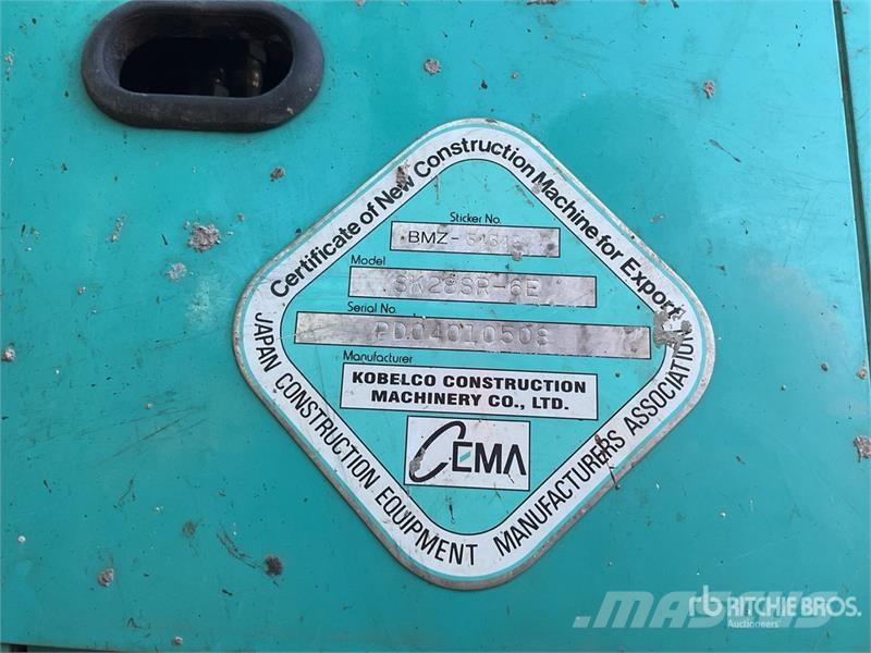 Kobelco SK28R-6E Mini Excavator Mini ekskavatori < 7 t
