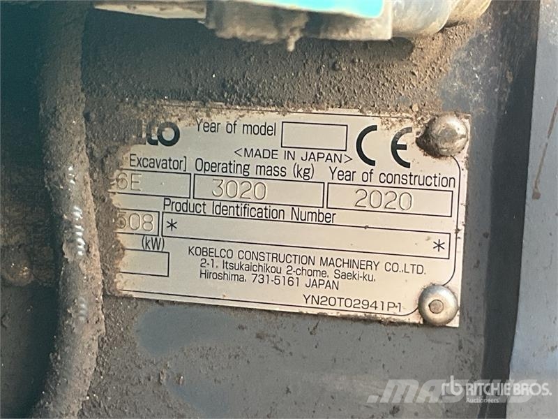 Kobelco SK28R-6E Mini Excavator Mini ekskavatori < 7 t