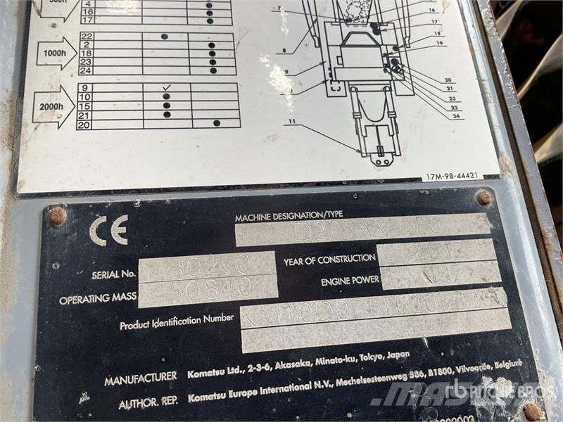 Komatsu D275AX-5 lánctalpas dózerek