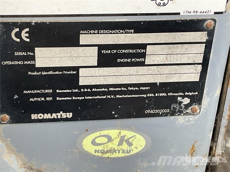 Komatsu D275AX-5 lánctalpas dózerek