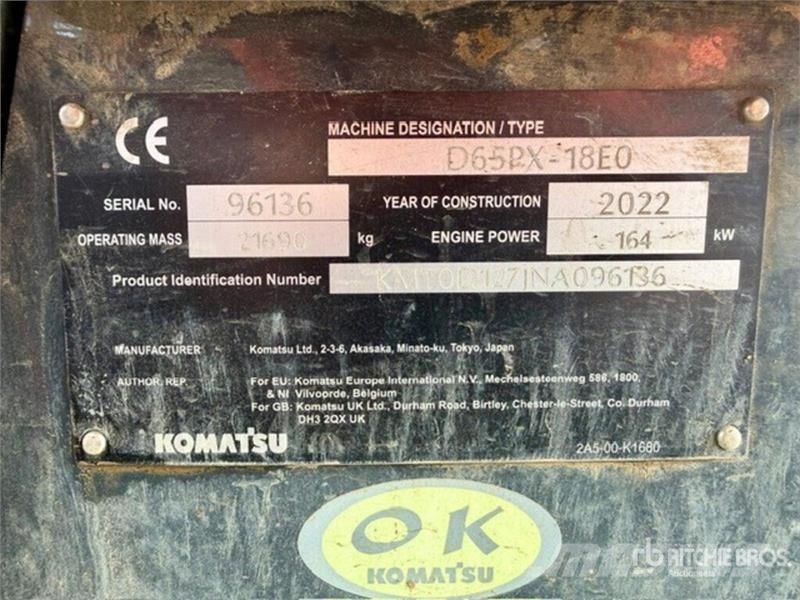 Komatsu D65PX-18EO Crawler Dozer lánctalpas dózerek