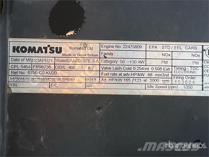 Komatsu PC210LC-10 Tracked Excavator Bandgrävare