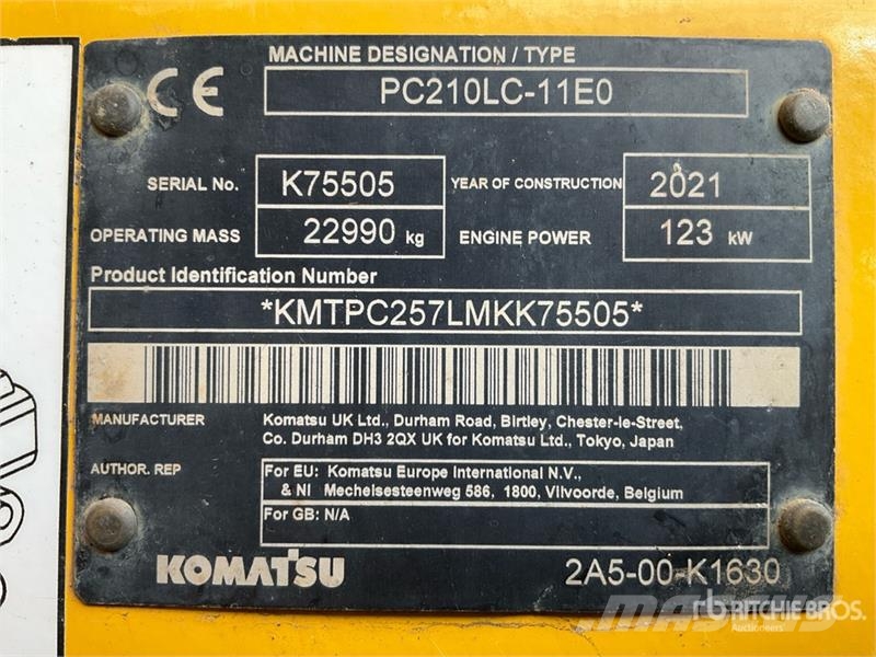 Komatsu PC210LC-10 Tracked Excavator Raupenbagger