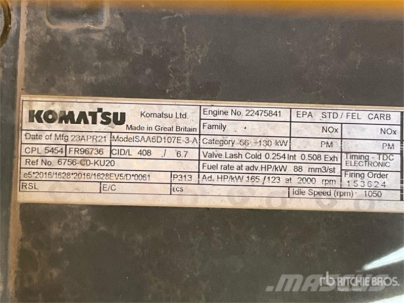 Komatsu PC210LC-11E0 Tracked Excavator Crawler excavators