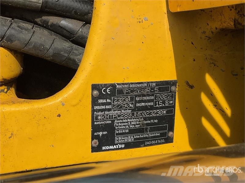 Komatsu PC26MR-5 Mini Excavator Miniexcavadoras