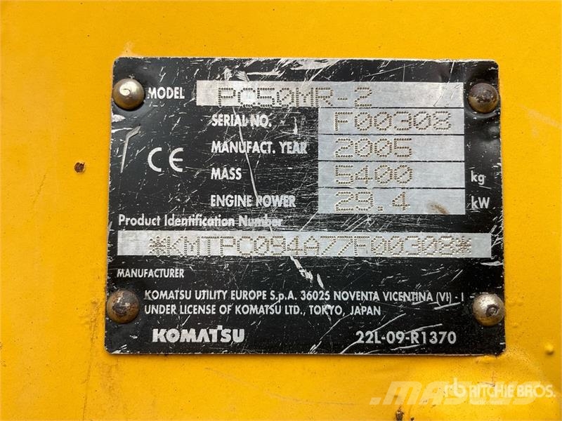 Komatsu PC50MR-2 Mini excavators < 7t (Mini diggers)