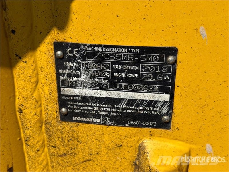 Komatsu PC55MR-5M0 Mini Excavator 小型挖掘机