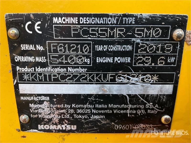 Komatsu PC55MR-5MO Mini Excavator Mini ekskavatori < 7 t