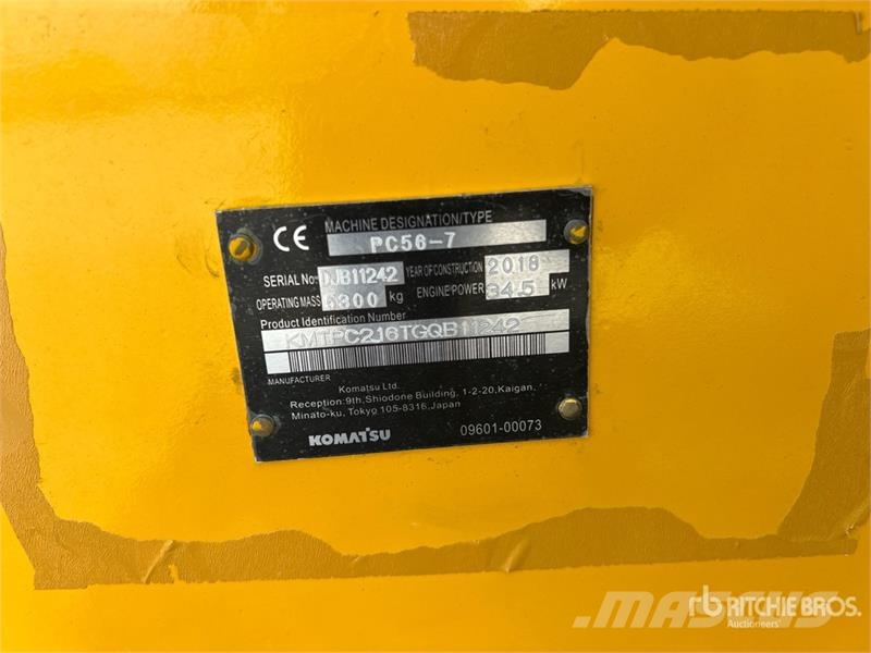 Komatsu PC56-7 Excavator Spare Parts Muut