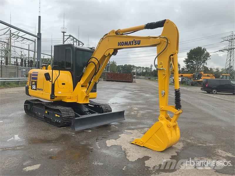 Komatsu PC58-8 Mini Excavator حفارات صغيرة أقل من 7 طن (حفارات صغيرة)