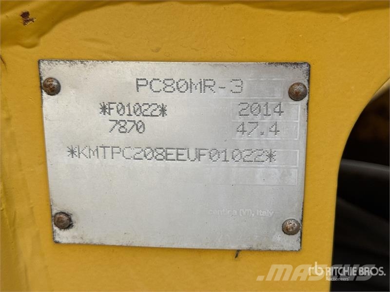 Komatsu PC80MR-3 Pelle Sur Chenilles Tracked Excavator Raupenbagger