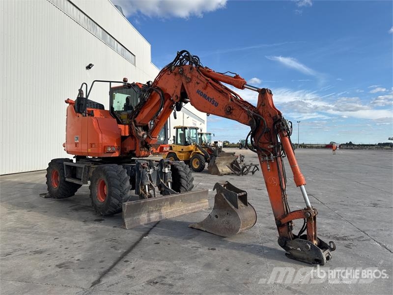 Komatsu PW118MR-11 Pelle Sur Pneus Wheel Excavator Pyöräkaivukoneet