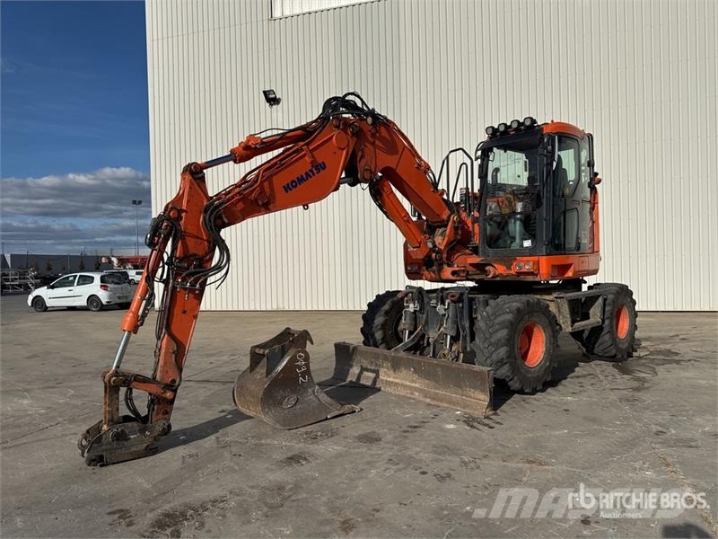Komatsu PW118MR-11 Pelle Sur Pneus Wheel Excavator Pyöräkaivukoneet