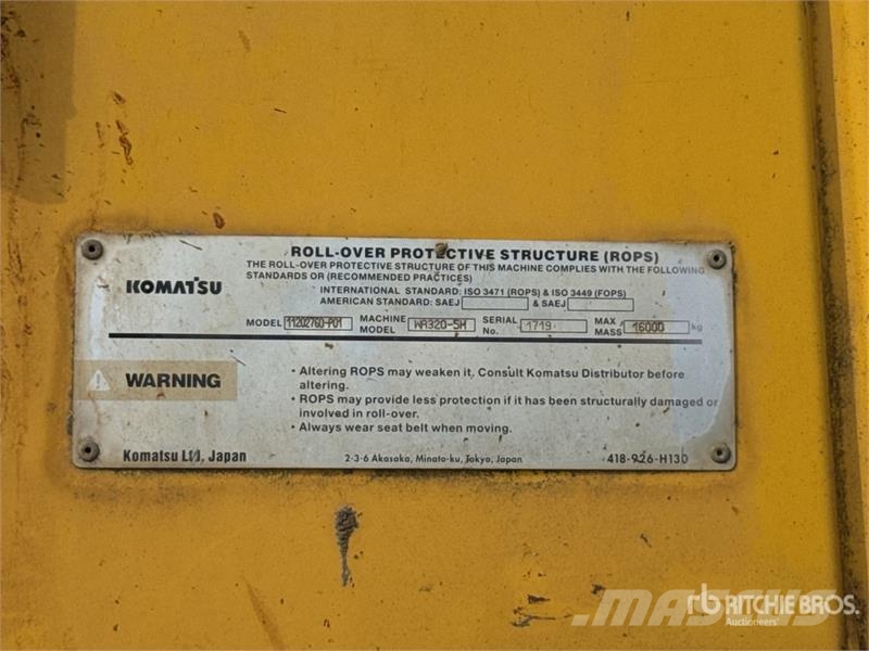 Komatsu WA320-5 لوادر بعجل