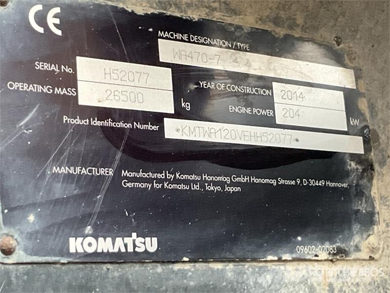 Komatsu WA470-7 Iekrāvēji uz riteņiem