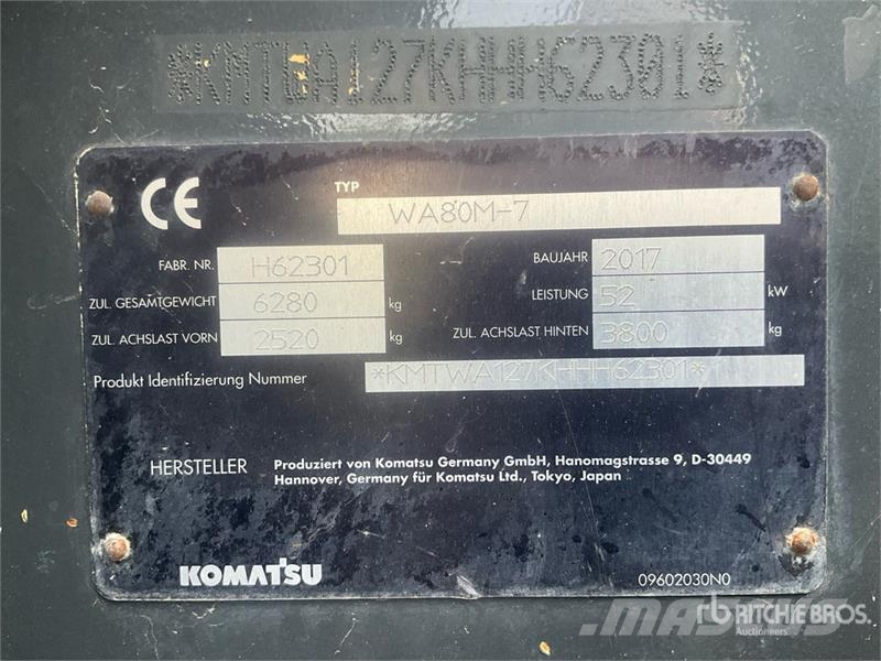 Komatsu WA80M Wheel Loader Utovarivači na točkove