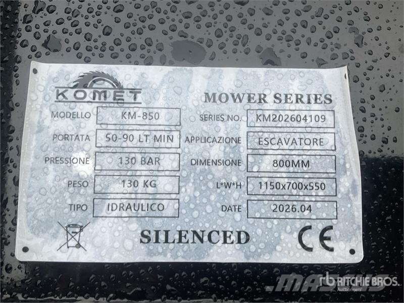  Komet KM-850 800 mm Mower (Unused) مكونات أخرى