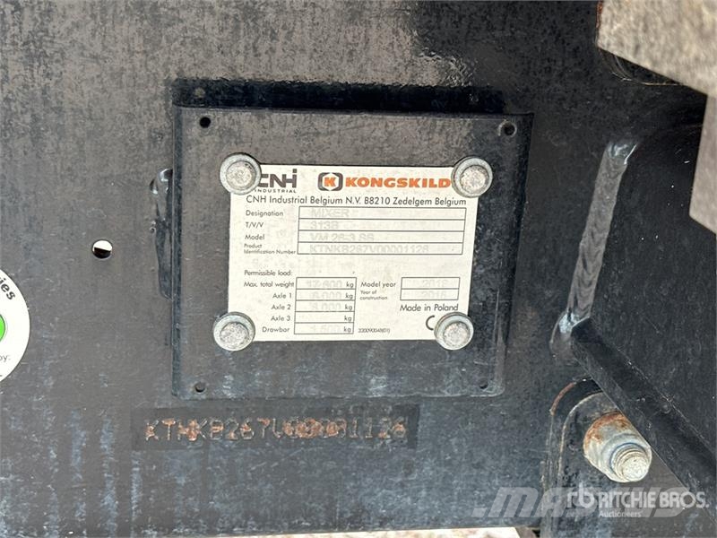 Kongskilde VM 26-3 SB 26000 L Melangeuse Distributrice Feed M Mélangeuse