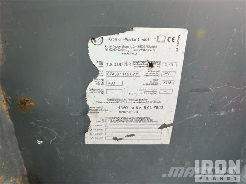 Kramer 353 Wheel Loader (Inoperable) Wheel loaders