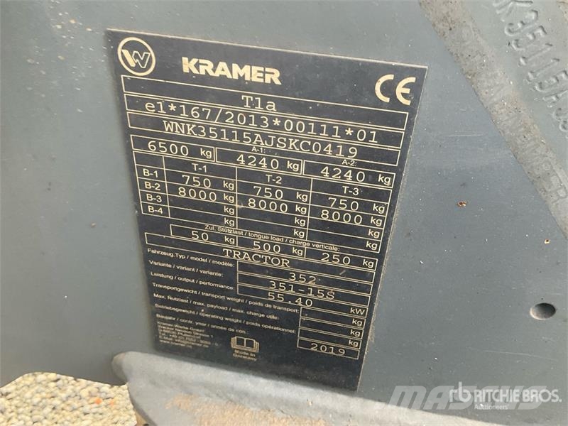 Kramer 8085 40 Km/h Wheel Loader Kolové nakladače