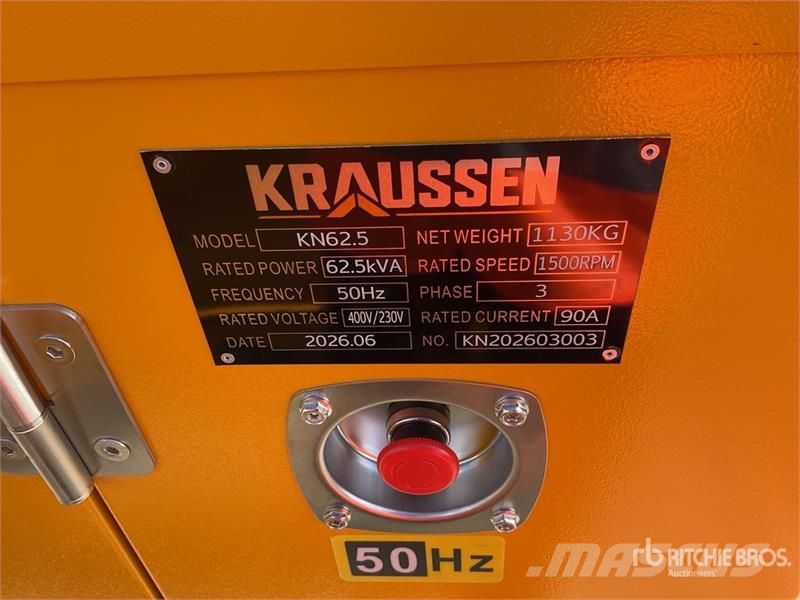  KRAUSSEN KN62.5 Generator Set (Unused) Diesel Generatorer