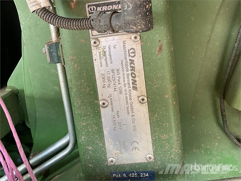 Krone Big Pack 1290HDP2 Big Square Baler Square balers
